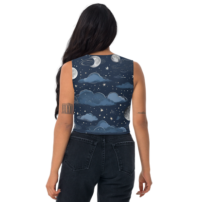 Celestial Night Sky Crop Top