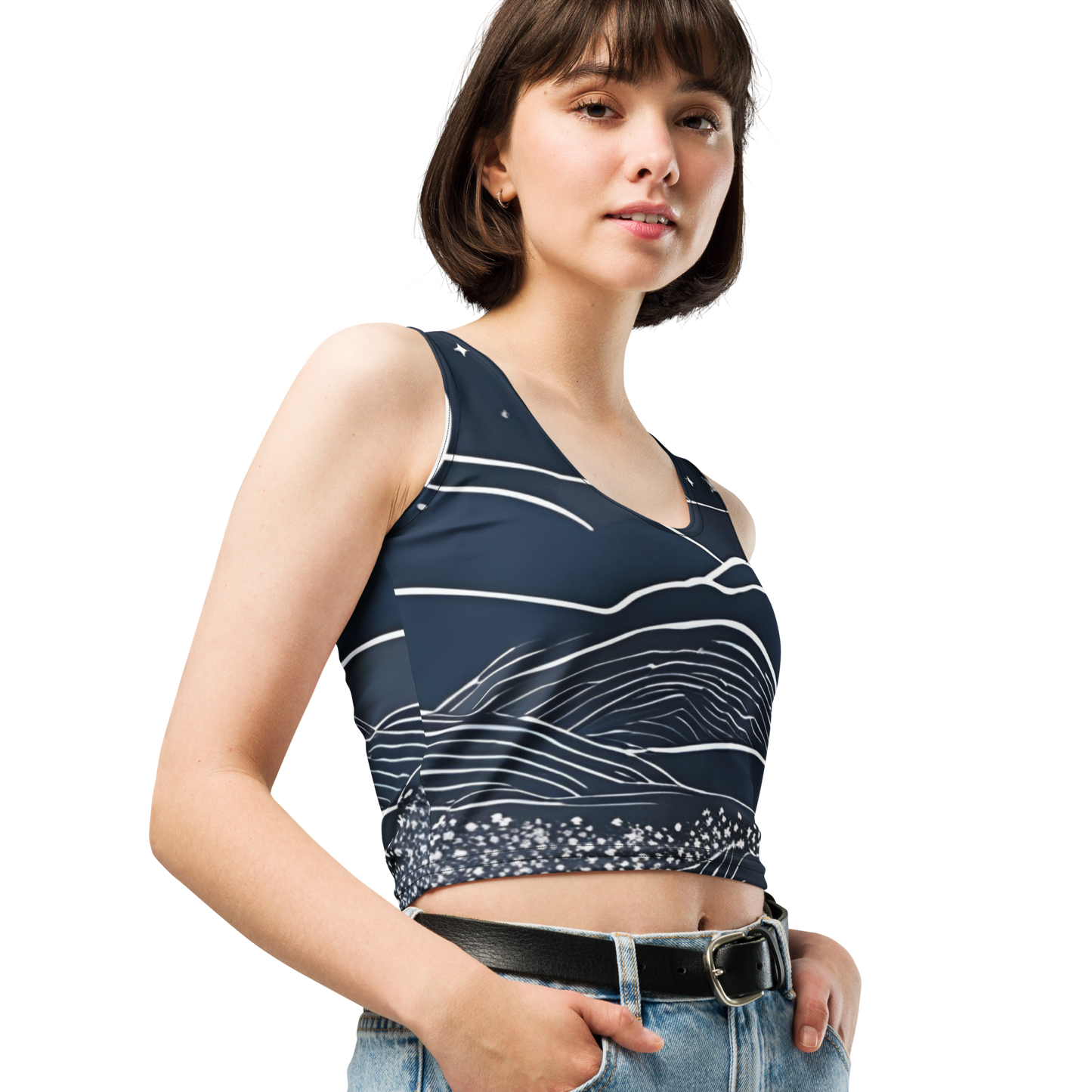 Moonlit Serenity Crop Top