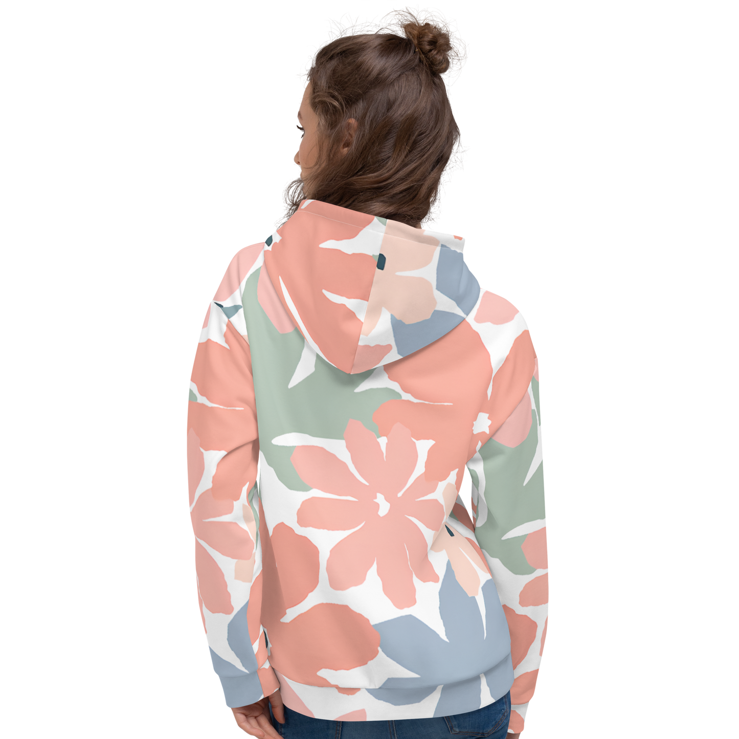 "Soft Floral Pastels" Unisex Hoodie