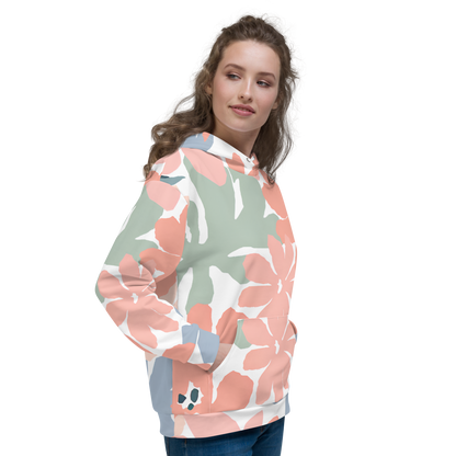 "Soft Floral Pastels" Unisex Hoodie