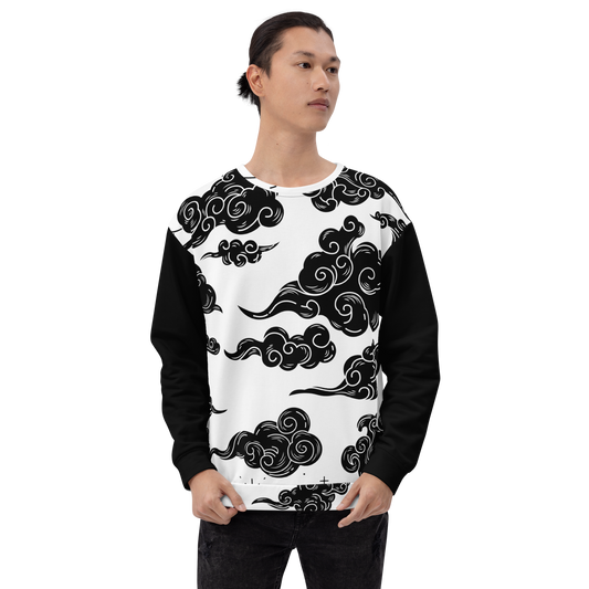 Black & White Cloud Unisex Sweatshirt