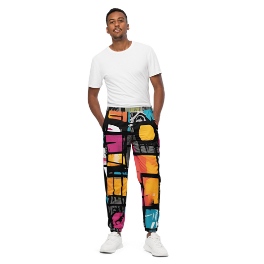 Vibrant Abstract Unisex Track Pants