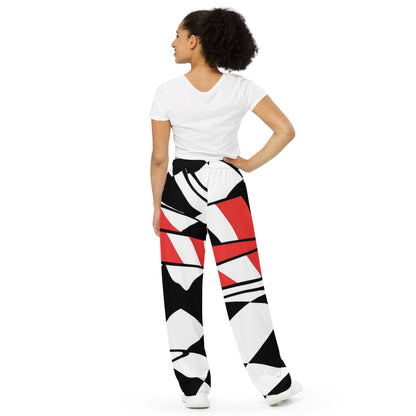 Modern Art Unisex Wide-Leg Pants