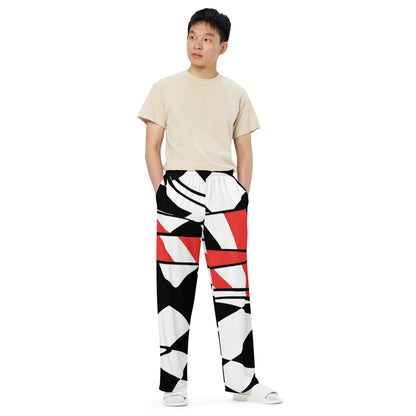 Modern Art Unisex Wide-Leg Pants