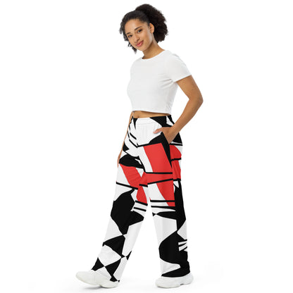 Modern Art Unisex Wide-Leg Pants