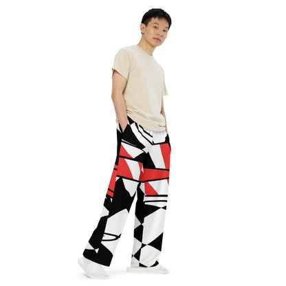 Modern Art Unisex Wide-Leg Pants