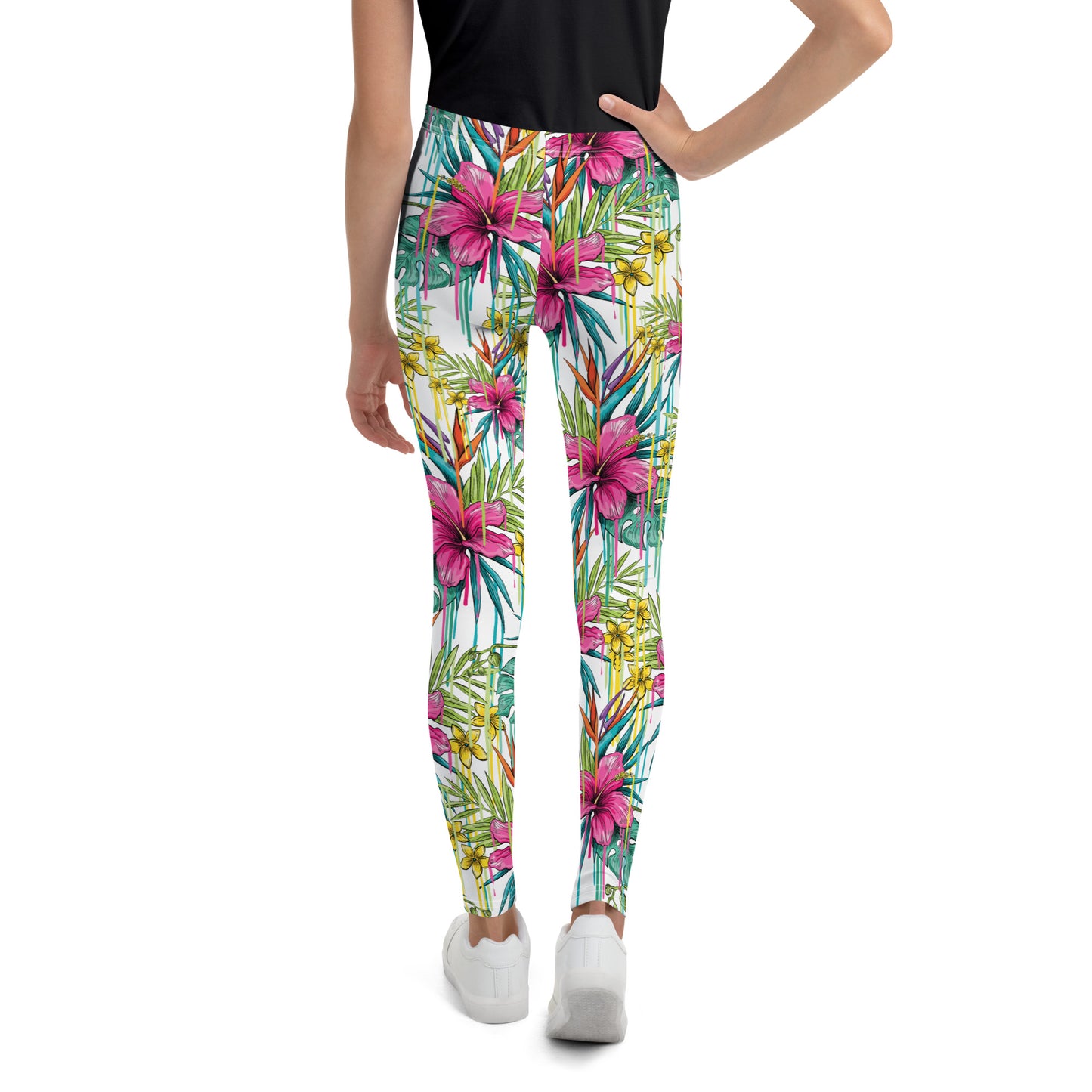 Tropical Bloom Youth Leggings