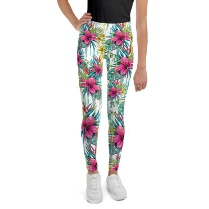 Tropical Bloom Youth Leggings