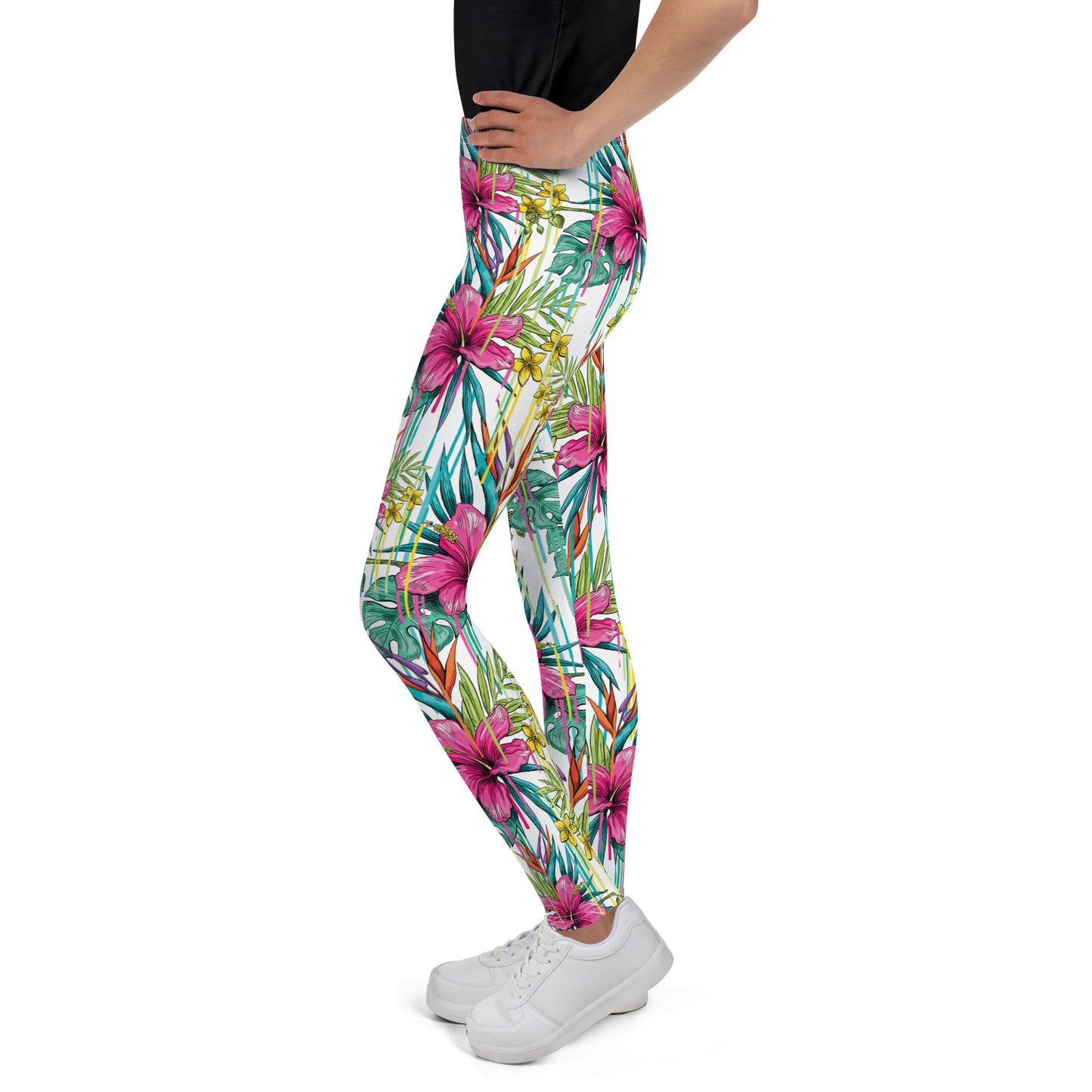 Tropical Bloom Youth Leggings