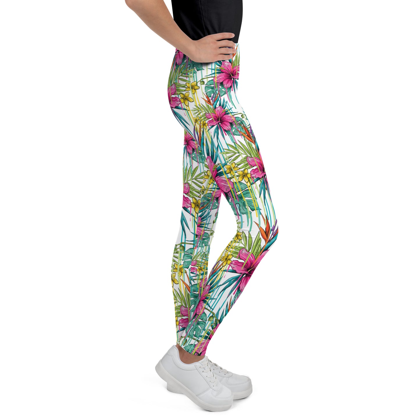 Tropical Bloom Youth Leggings