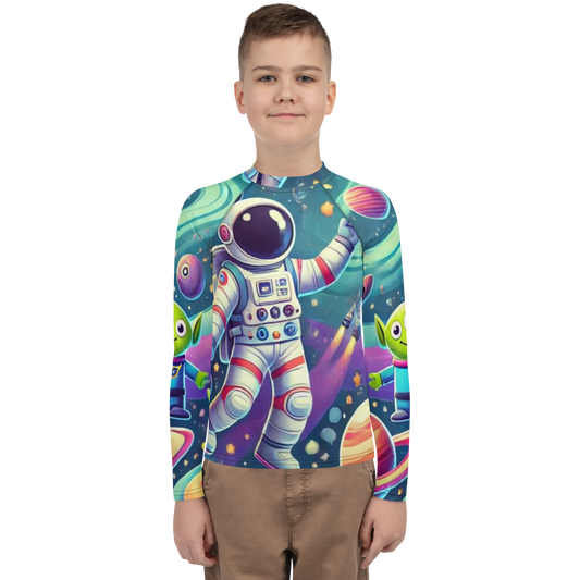 Space Adventure Youth Rash Guard