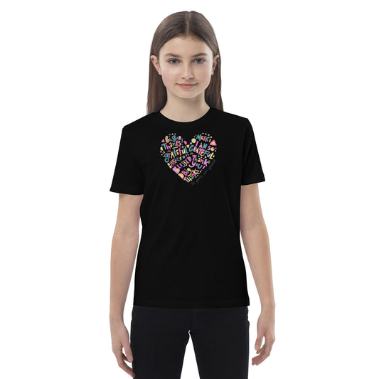 "Colorful Heart" Organic Cotton Kids' T-Shirt