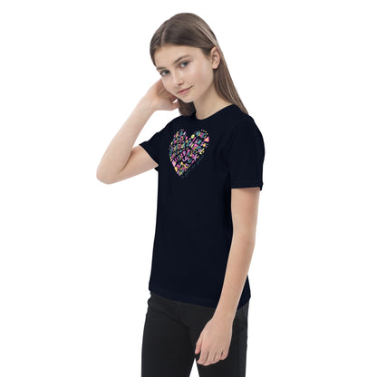 "Colorful Heart" Organic Cotton Kids' T-Shirt