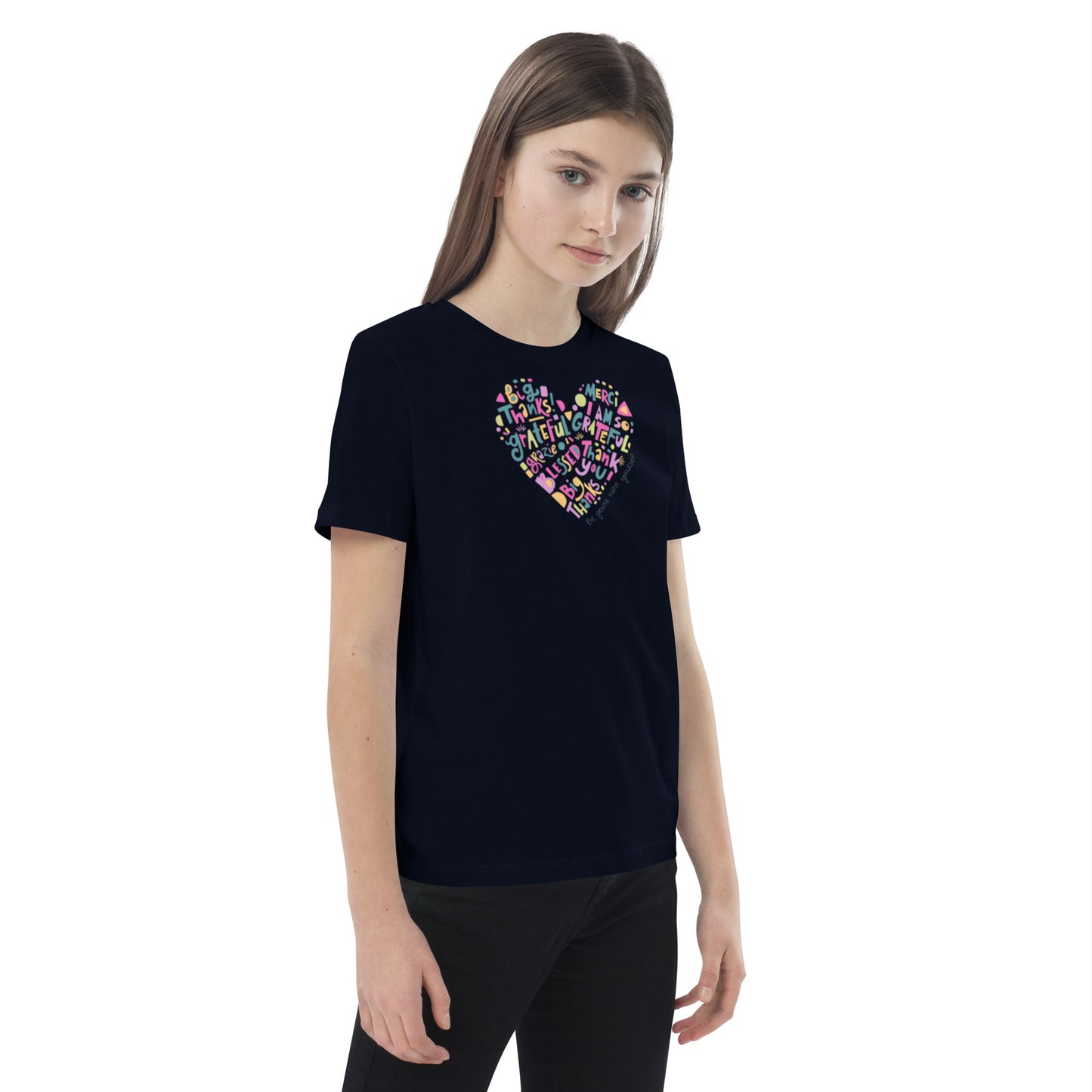 "Colorful Heart" Organic Cotton Kids' T-Shirt