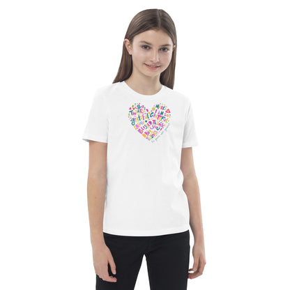 "Colorful Heart" Organic Cotton Kids' T-Shirt