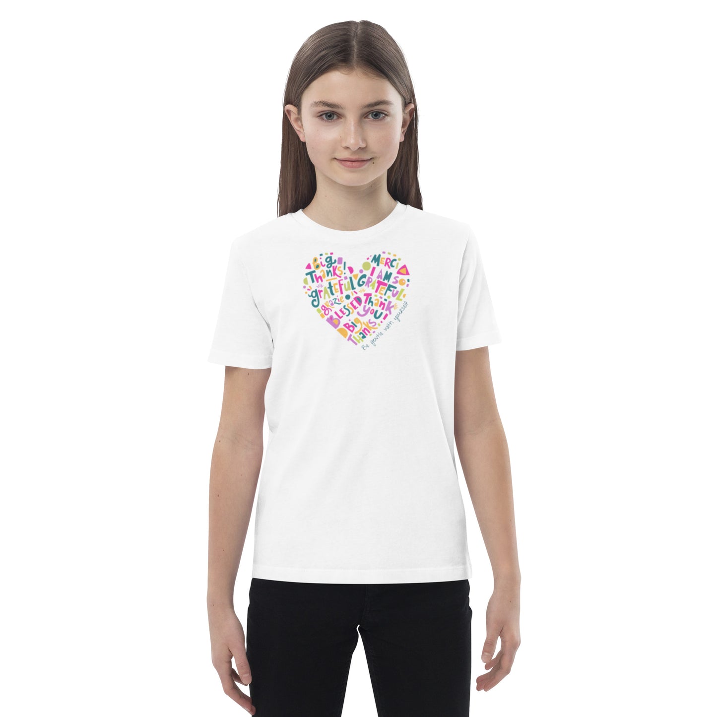 "Colorful Heart" Organic Cotton Kids' T-Shirt