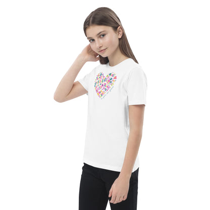 "Colorful Heart" Organic Cotton Kids' T-Shirt