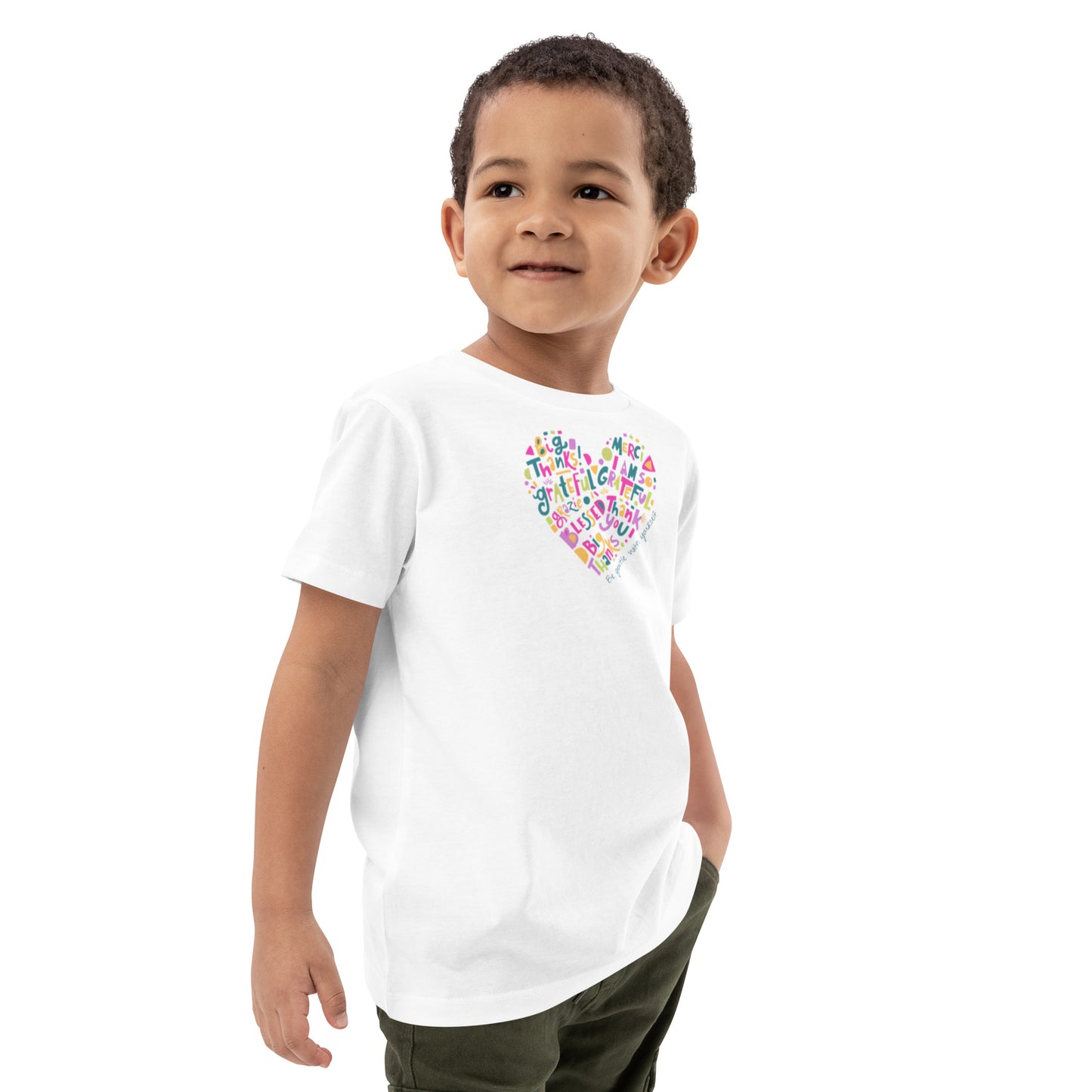 "Colorful Heart" Organic Cotton Kids' T-Shirt