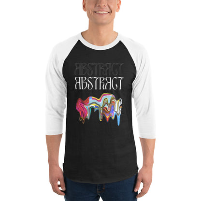 Abstract Art 3/4 Sleeve Raglan Shirt