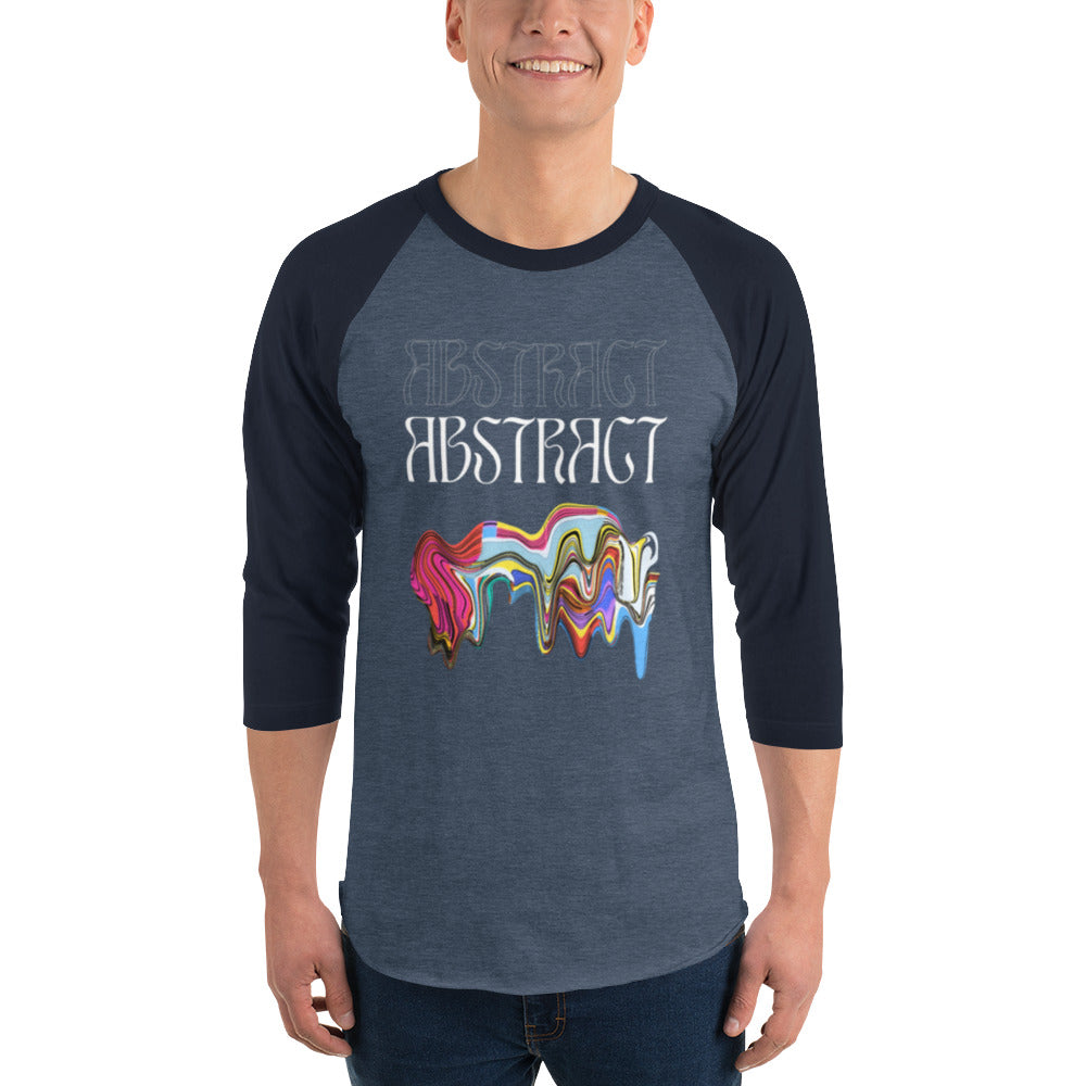 Abstract Art 3/4 Sleeve Raglan Shirt