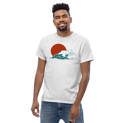 Unisex Classic Tee - "Ocean Chill" Wave Design