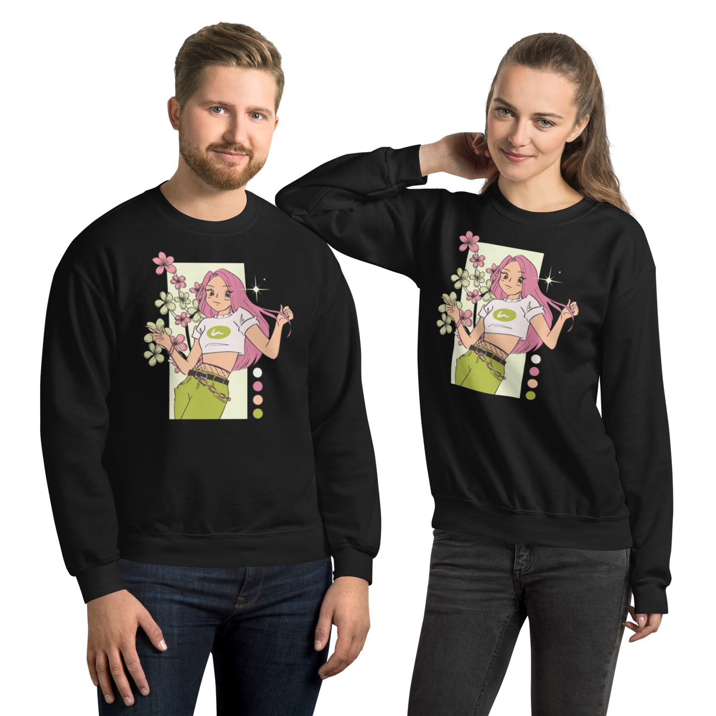 Retro Anime Vibes Unisex Sweatshirt