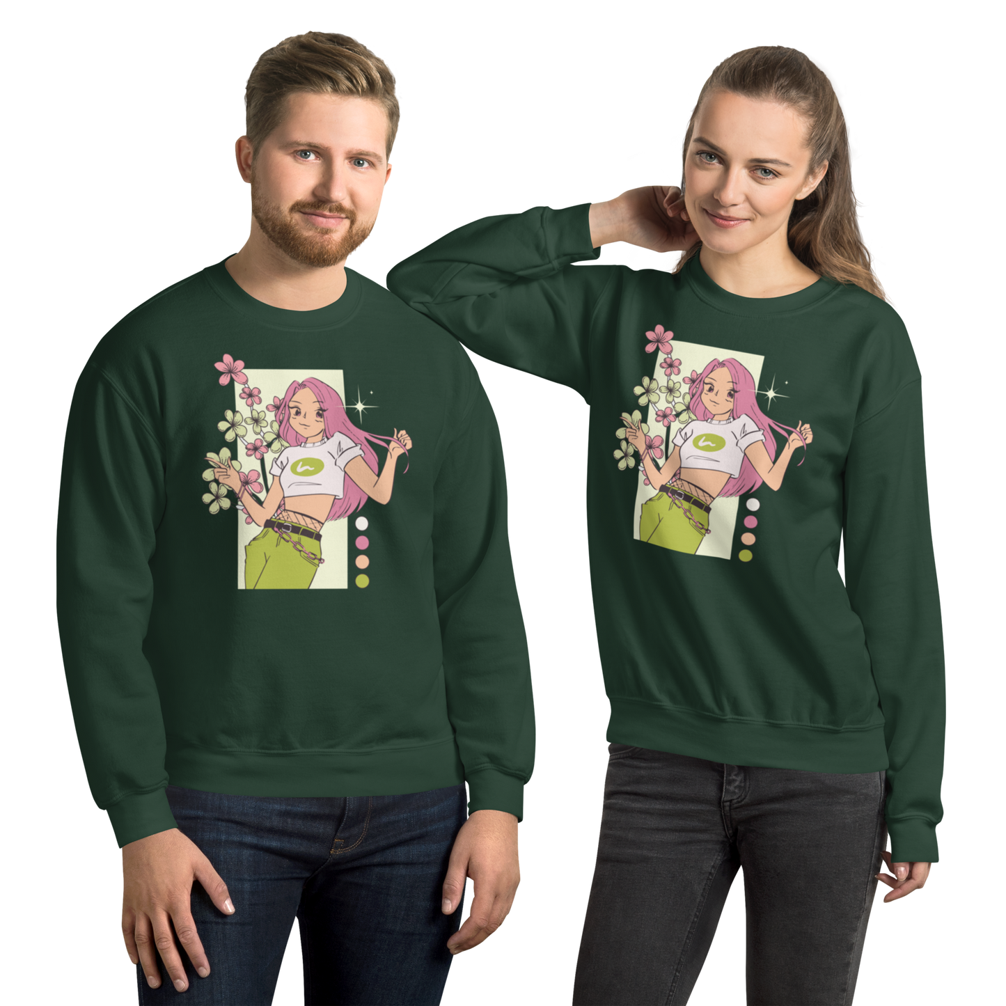 Retro Anime Vibes Unisex Sweatshirt