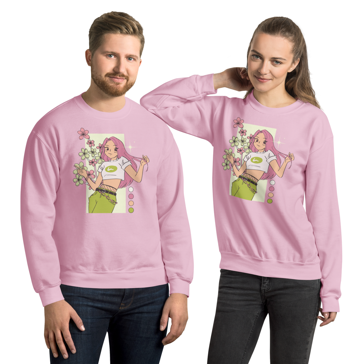 Retro Anime Vibes Unisex Sweatshirt