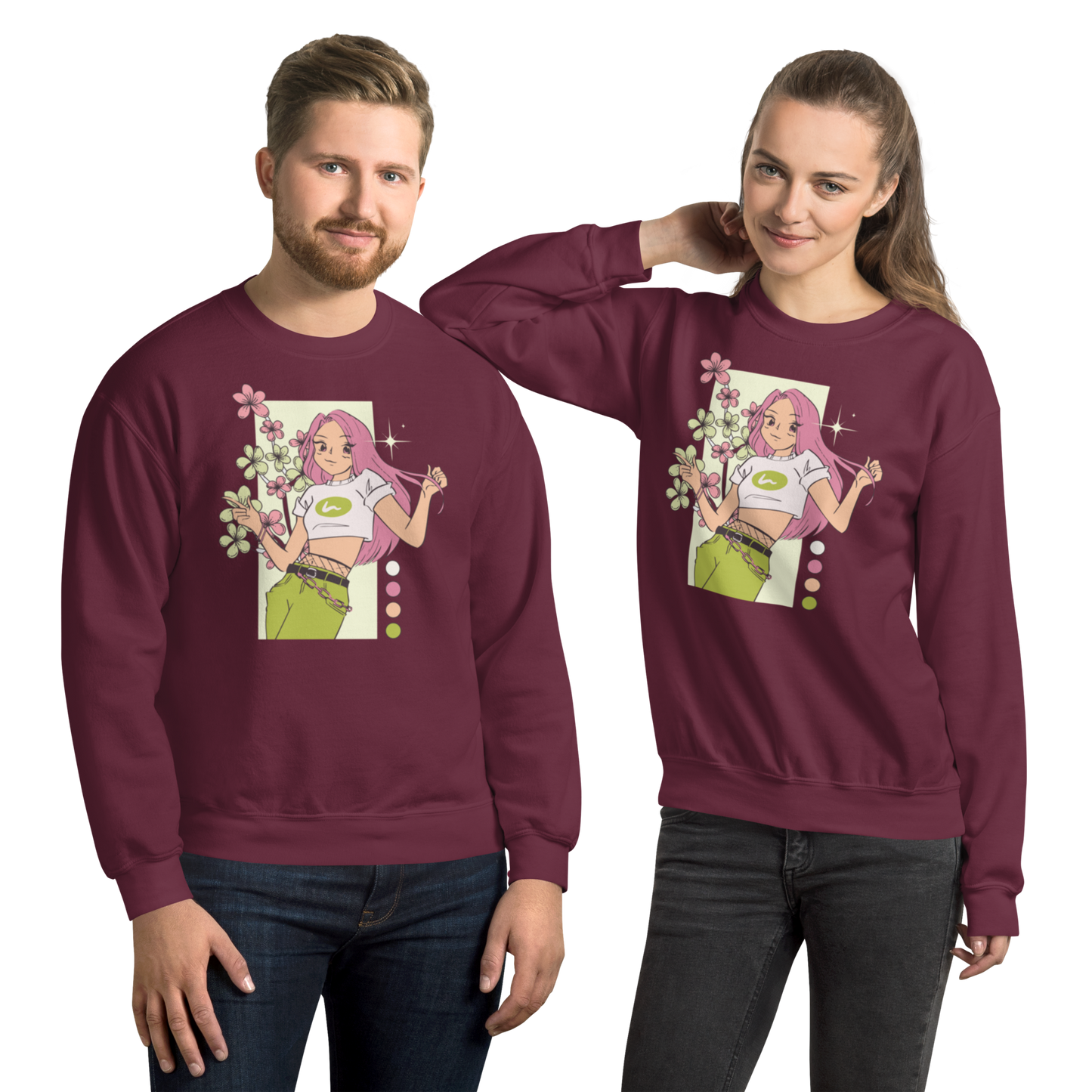 Retro Anime Vibes Unisex Sweatshirt