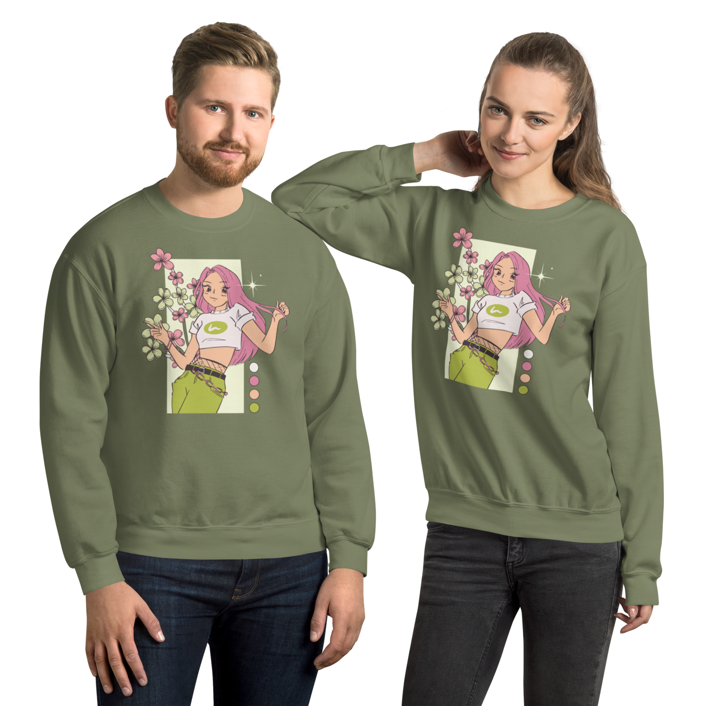 Retro Anime Vibes Unisex Sweatshirt