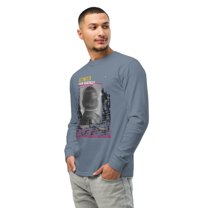 "Raw Energy" Graphic Long-Sleeve Shirt