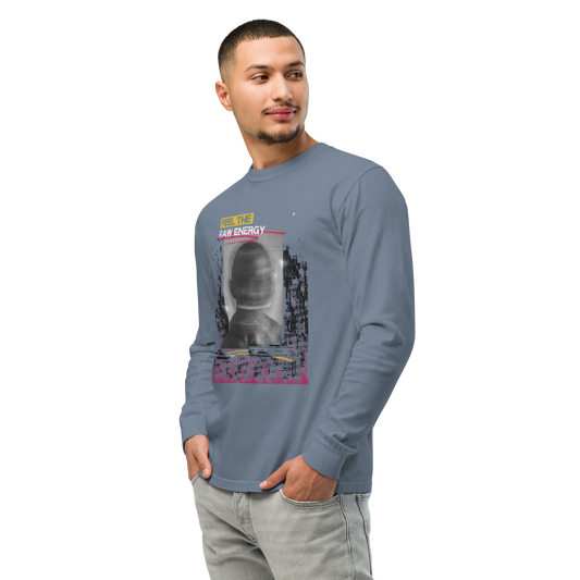 "Raw Energy" Graphic Long-Sleeve Shirt