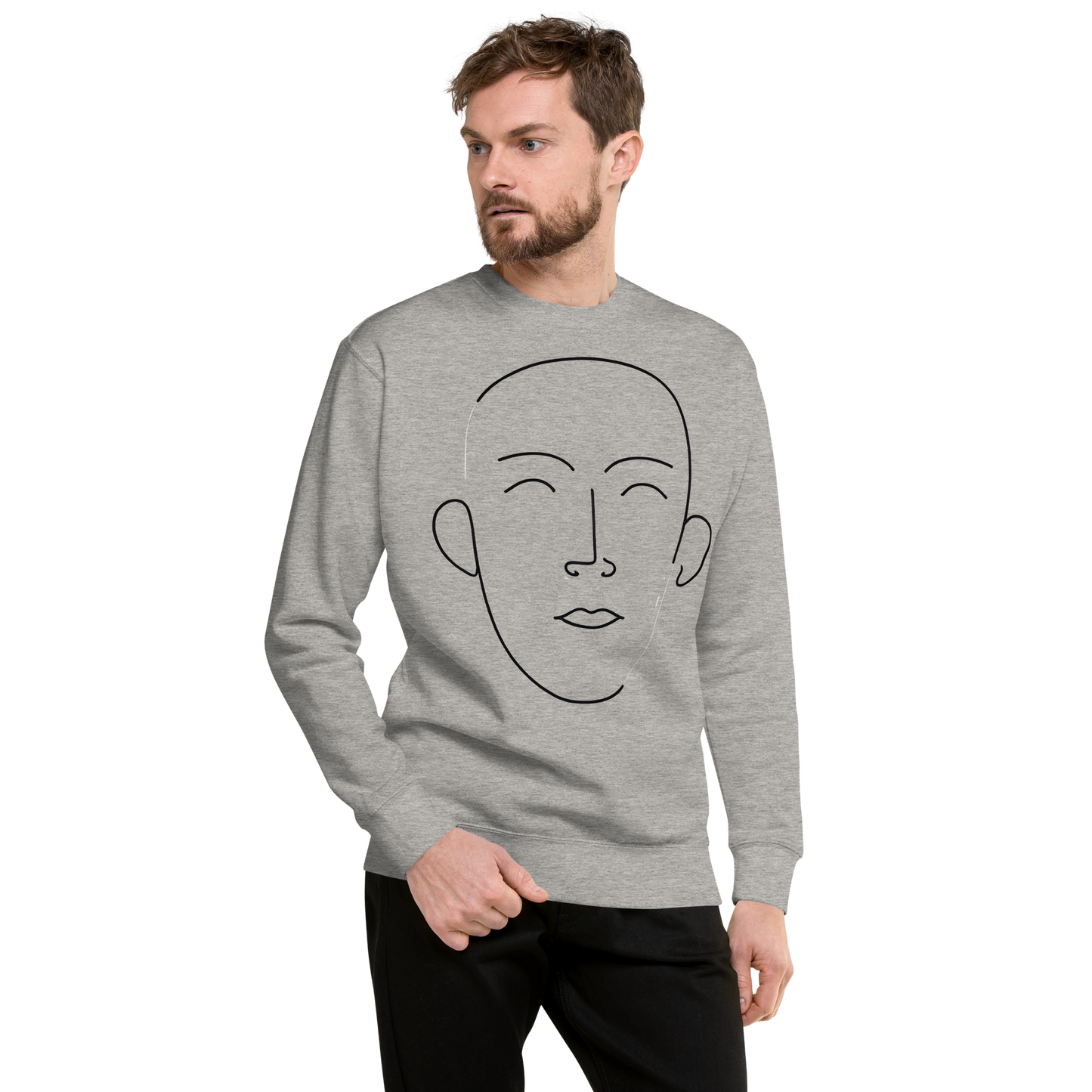 "Abstract Face" Premium Sweatshirt