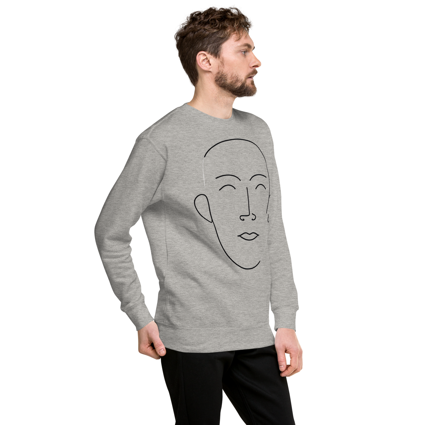 "Abstract Face" Premium Sweatshirt