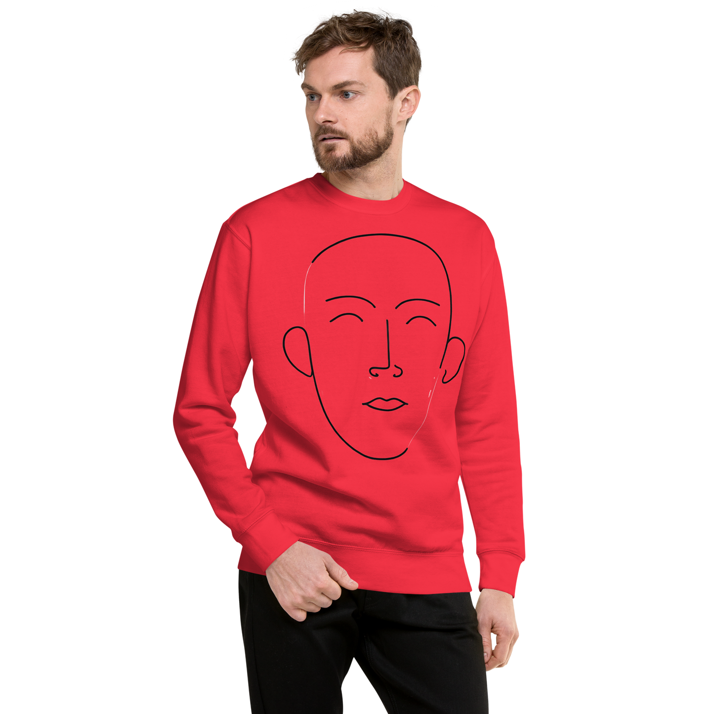 "Abstract Face" Premium Sweatshirt