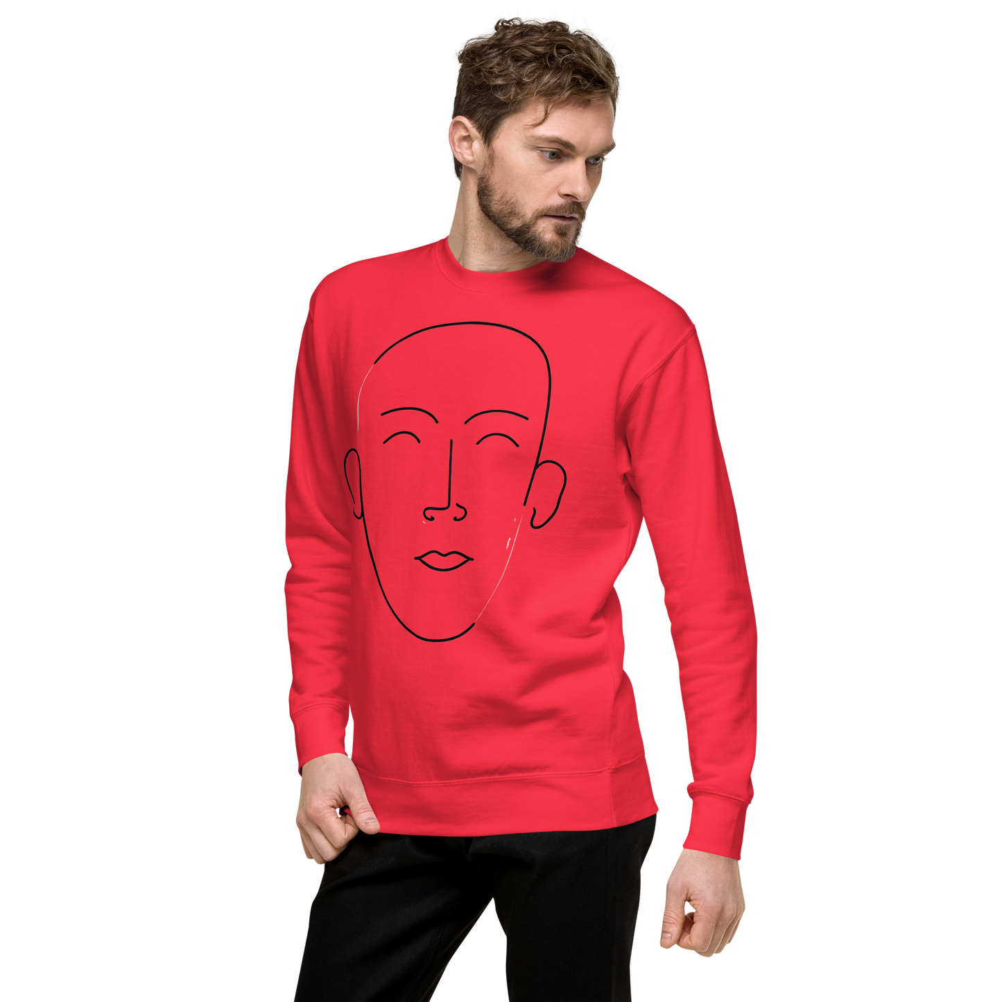 "Abstract Face" Premium Sweatshirt