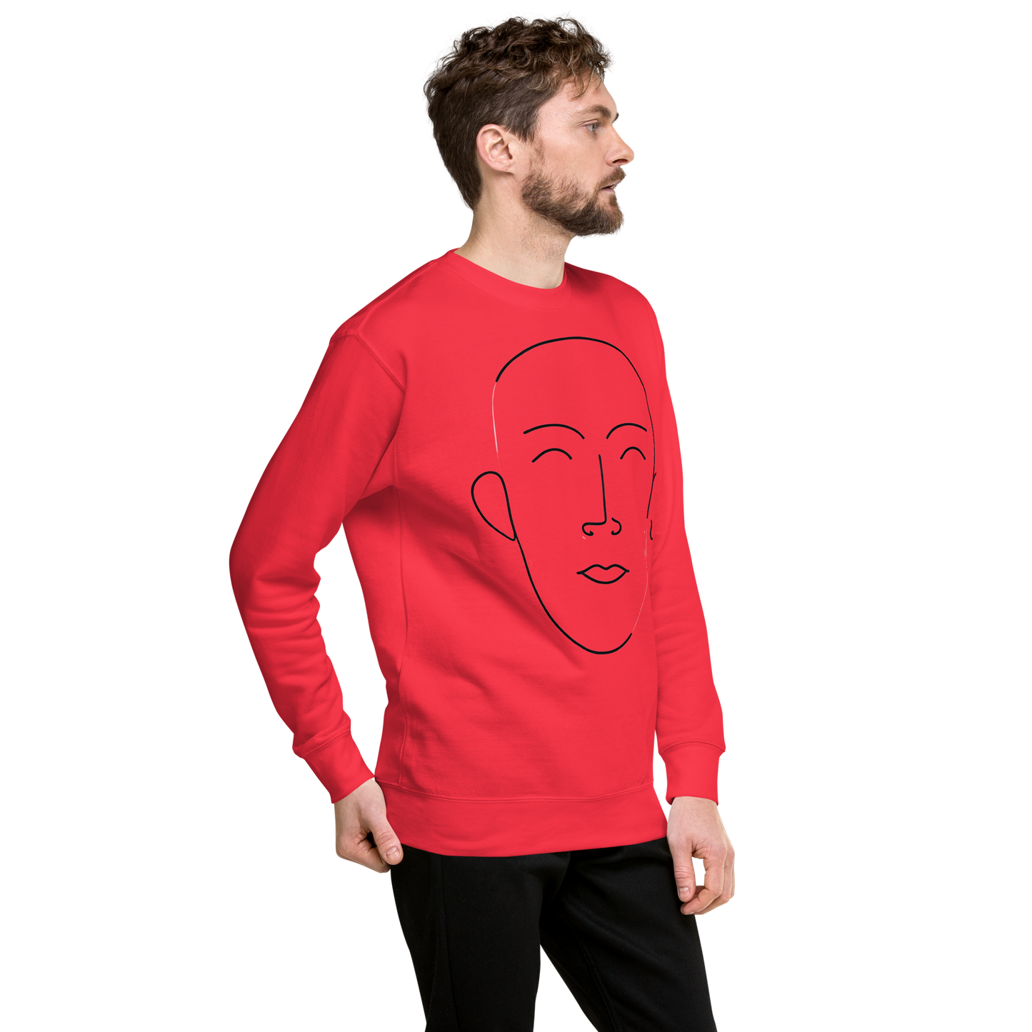 "Abstract Face" Premium Sweatshirt