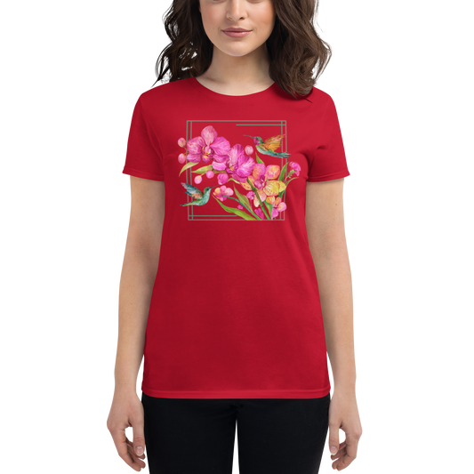 "Floral Harmony" Women's Short Sleeve T-Shirt