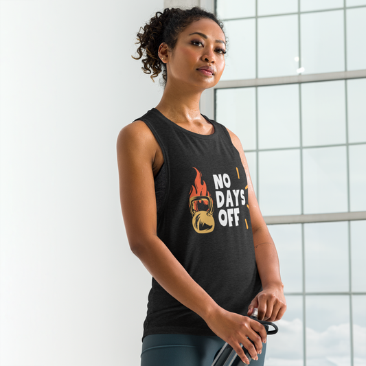 "No Days Off" Ladies' Muscle Tank