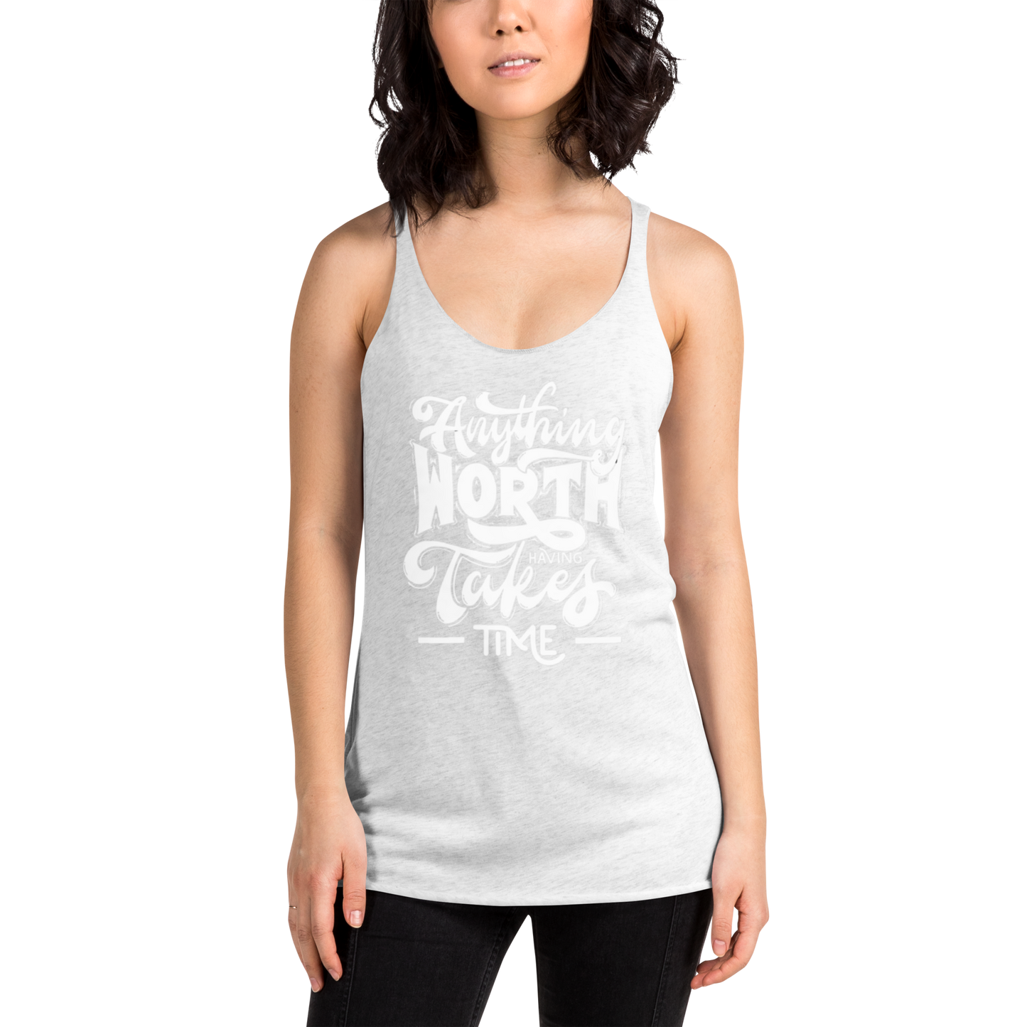 "Worth the Time" Women's Racerback Tank