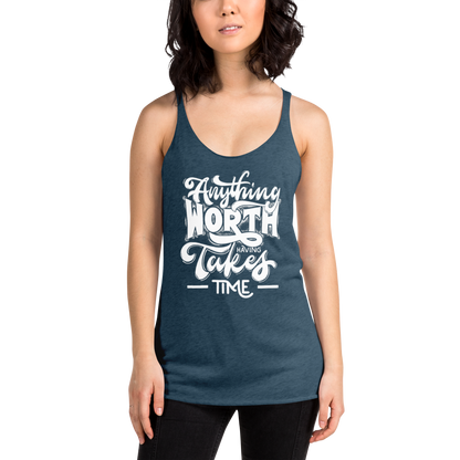 "Worth the Time" Women's Racerback Tank