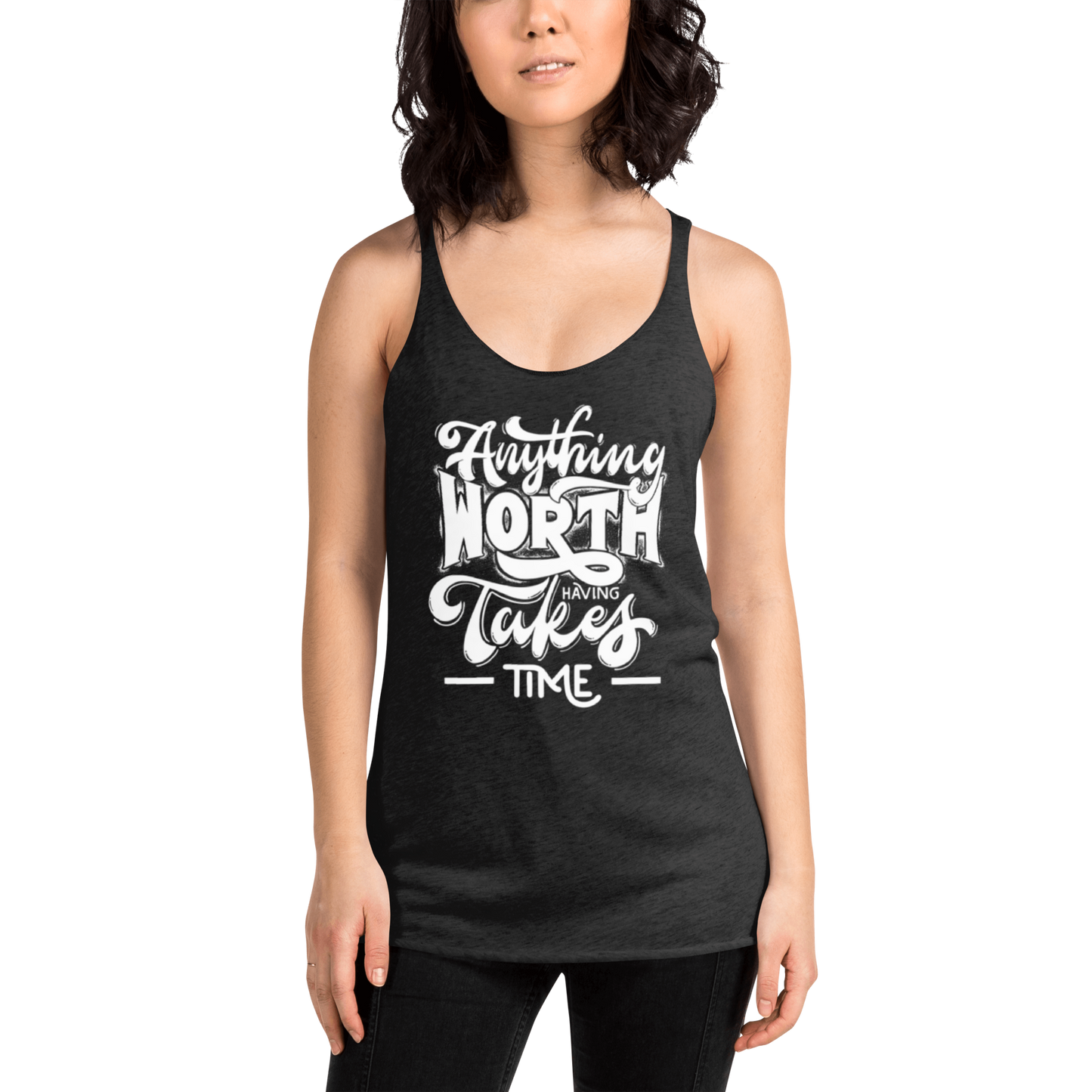 "Worth the Time" Women's Racerback Tank