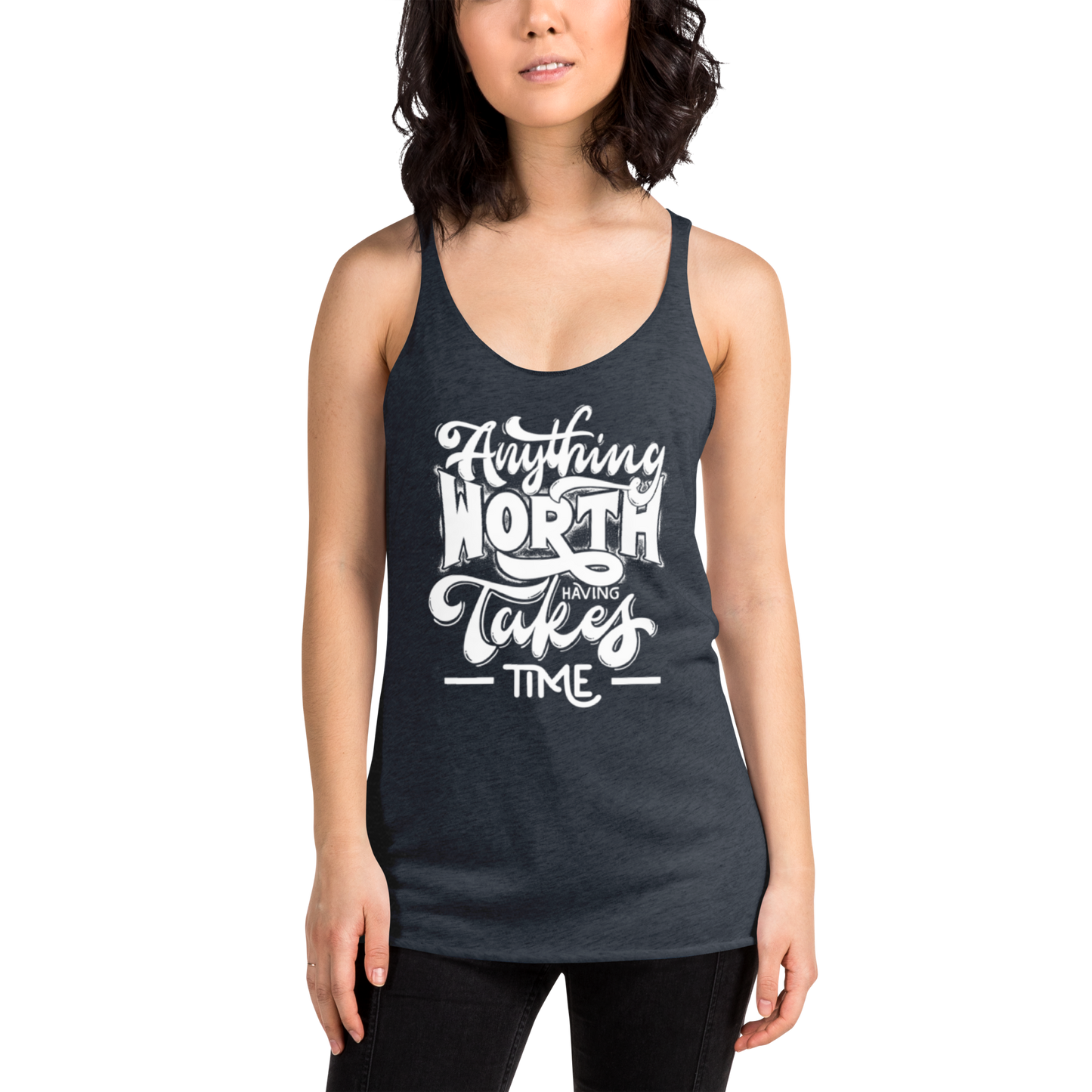 "Worth the Time" Women's Racerback Tank