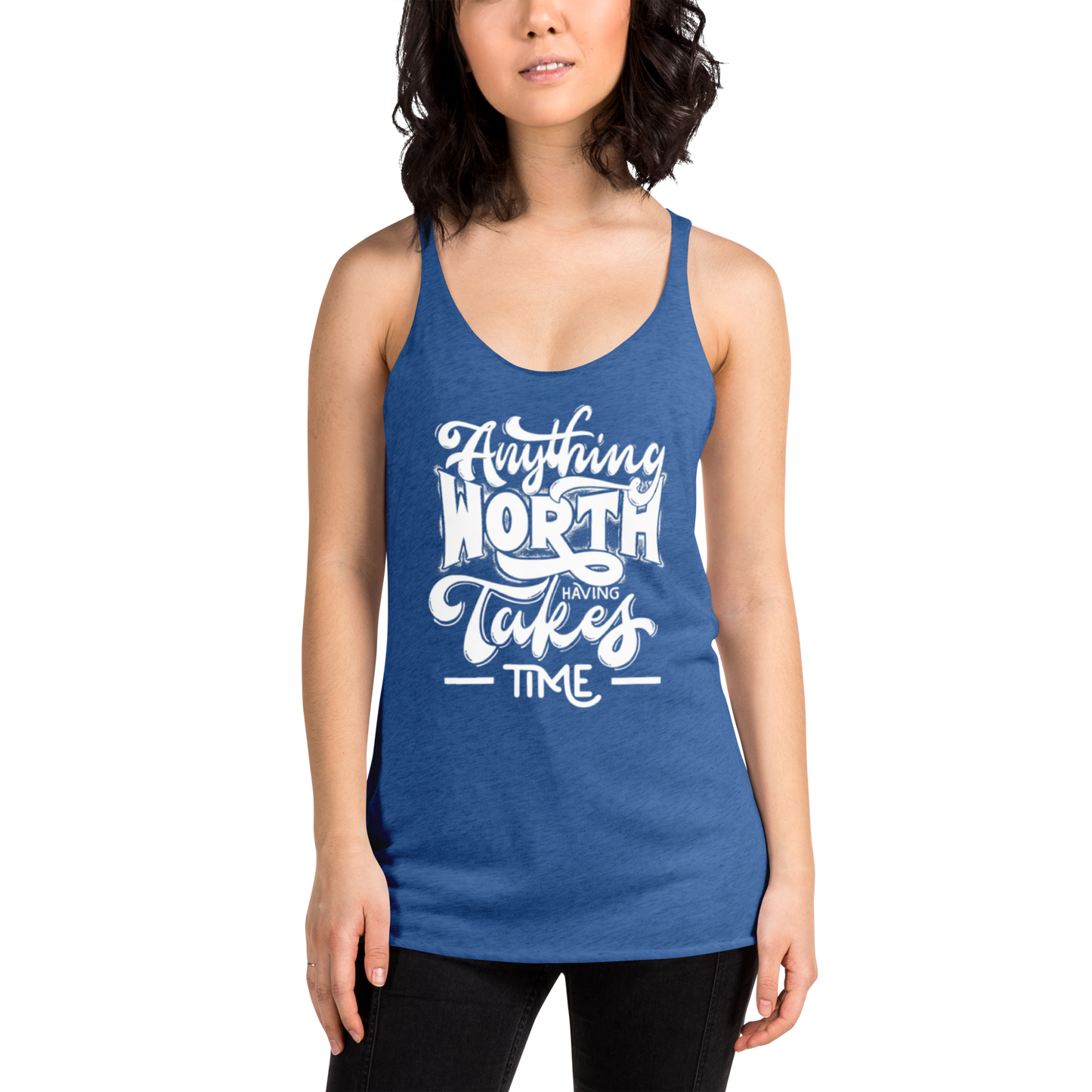 "Worth the Time" Women's Racerback Tank